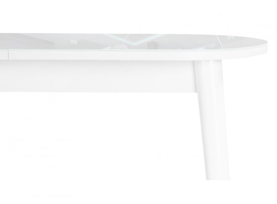 Стеклянный стол Клэйтон белый / белый в Набережных Челнах