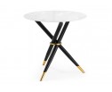 Стеклянный стол Rock 80х75 white / black в Набережных Челнах