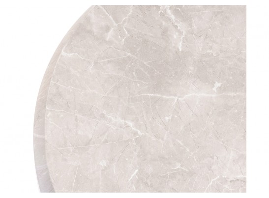 Деревянный стол Абилин 90х76 мрамор светло-серый / черный матовый в Набережных Челнах