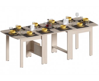 Стол обеденный раздвижной СтК7 дуб молочный