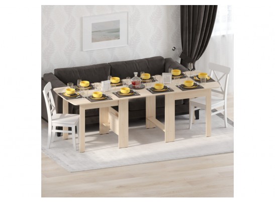 Стол обеденный раздвижной СтК7 дуб молочный в Набережных Челнах