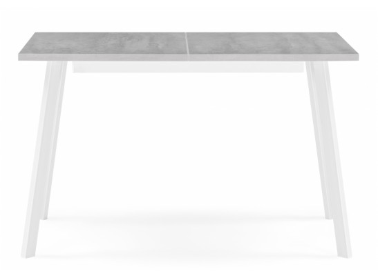 Деревянный стол Колон Лофт 120(160)х75 бетон светлый / белый матовый в Набережных Челнах