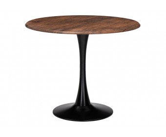 Стол Тулип 90х73 орех кантри / черный