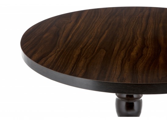 Стол Вилмар с глянцевой столешницей темное дерево в Набережных Челнах