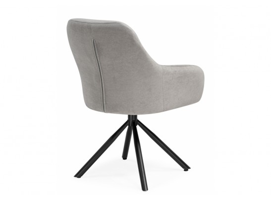 Стул на металлокаркасе Бартон 2 ткань мадера 22 / черный матовый в Набережных Челнах