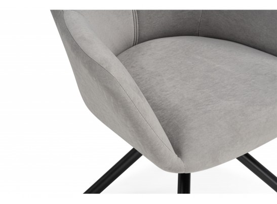 Стул на металлокаркасе Бартон 2 ткань мадера 22 / черный матовый в Набережных Челнах