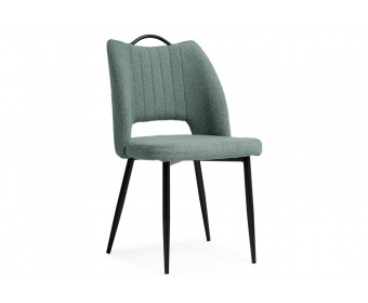 Стул на металлокаркасе Barton oliva / black