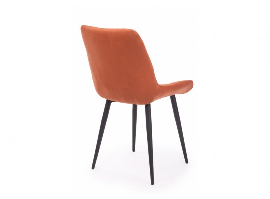 Стул на металлокаркасе Челси 360 К терракотовый (zd 432) / черный в Набережных Челнах