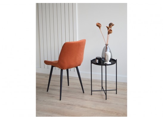 Стул на металлокаркасе Челси 360 К терракотовый (zd 432) / черный в Набережных Челнах