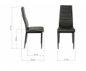 Стул на металлокаркасе DC2-001 black / white в Набережных Челнах