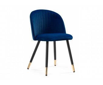 Стул на металлокаркасе Gabi dark blue / black / gold