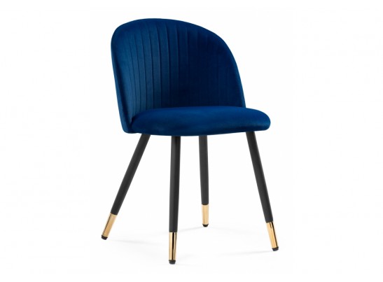 Стул на металлокаркасе Gabi dark blue / black / gold в Набережных Челнах