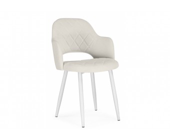 Стул на металлокаркасе Гутрид ткань RS-01 / белый