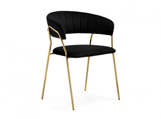 Стул на металлокаркасе Kamelia 1 black / gold в Набережных Челнах