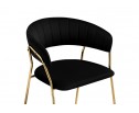 Стул на металлокаркасе Kamelia 1 black / gold в Набережных Челнах