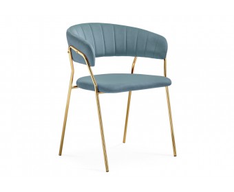 Стул на металлокаркасе Kamelia 1 light blue /gold