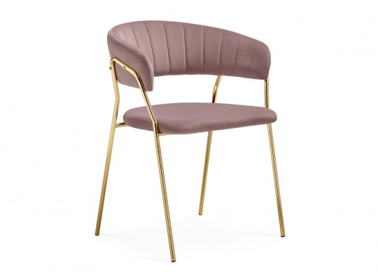 Стул на металлокаркасе Kamelia 1 light purple /gold в Набережных Челнах