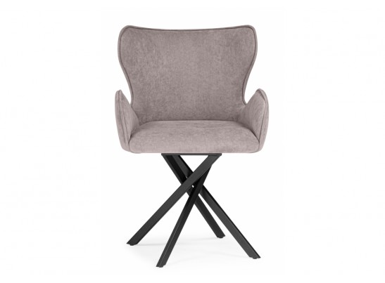 Стул на металлокаркасе Карлайл латте brendy smoke 04 / черный в Набережных Челнах