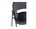Стул на металлокаркасе Криспиан темно-серый / черный