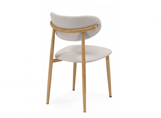 Стул на металлокаркасе Lisbon бежевый / цвет дерева в Набережных Челнах