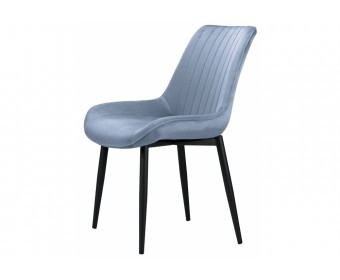Стул на металлокаркасе Seda light blue