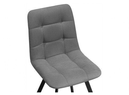 Стул на металлокаркасе Симпл темно-серый / черный в Набережных Челнах