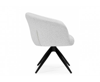 Стул на металлокаркасе Solomon 1 вращающийся светло-бежевый / черный