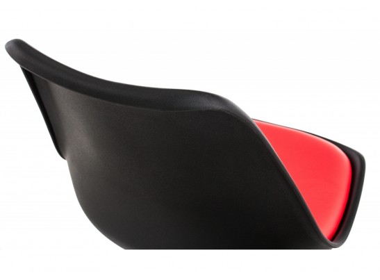 Стул Tulip черный / красный в Набережных Челнах