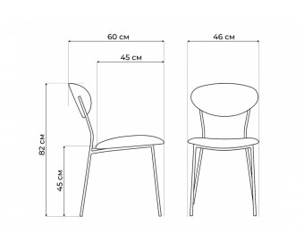 Стул на металлокаркасе Корсе светло-серый/ черный глянец