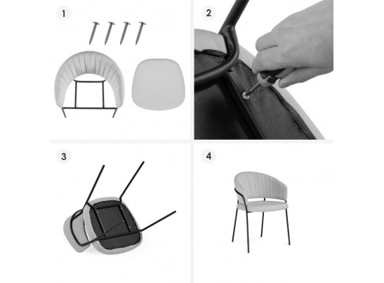 Стул на металлокаркасе Лео каштановый / черный в Набережных Челнах