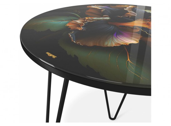 Журнальный стол Sheffilton SHT-CT27 ночной цветок / черный муар в Набережных Челнах