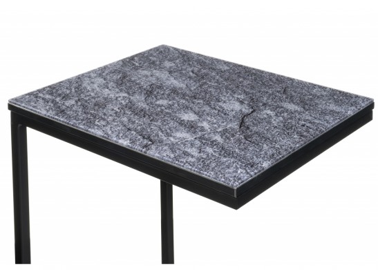 Журнальный столик Геркулес 30х34х62 серый мрамор в Набережных Челнах