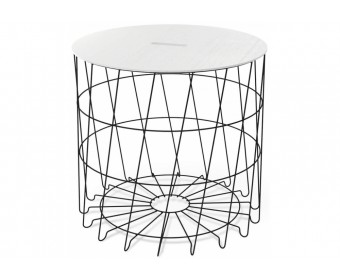 Журнальный столик Sheffilton SHT-CT41 сандал / черный муар