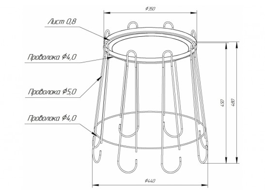 Журнальный столик SHT-CT6 черный муар в Набережных Челнах