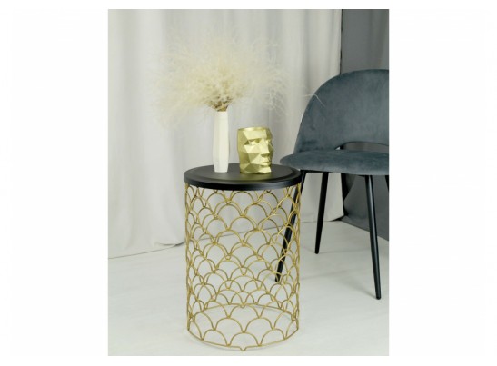 Журнальный столик SHT-CT24-1 золото / черный муар в Набережных Челнах
