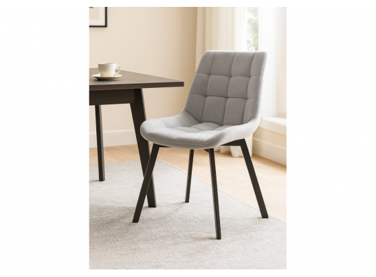 Стул МР Стронг светло-серый (hl 63) / 1П черный каркас в Набережных Челнах