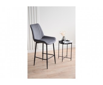 Полубарный стул Седа темно-серый (zd 995) / черный