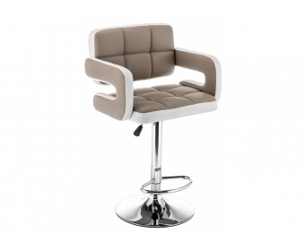 Барный стул Bent бежевый / белый