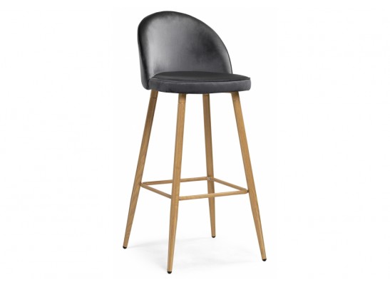 Барный стул Dodo 1 dark grey with edging / wood в Набережных Челнах