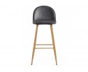 Барный стул Dodo 1 dark grey with edging / wood в Набережных Челнах