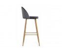 Барный стул Dodo 1 dark grey with edging / wood в Набережных Челнах