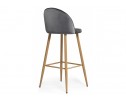 Барный стул Dodo 1 dark grey with edging / wood в Набережных Челнах