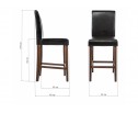 Барный стул Verden espresso / black в Набережных Челнах