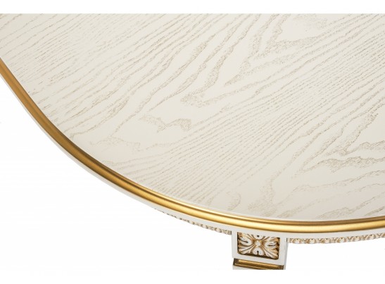 Деревянный стол Aviano 160(205)х100х76 молочный с патиной в Набережных Челнах