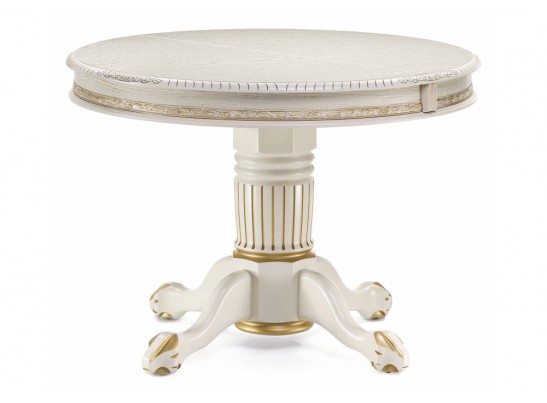 Деревянный стол Альфред крем / золотая патина в Набережных Челнах