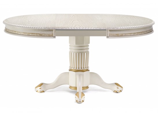 Деревянный стол Альфред крем / золотая патина в Набережных Челнах