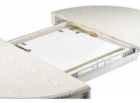 Деревянный стол Альфред крем / золотая патина в Набережных Челнах