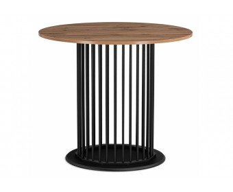 Деревянный стол Берту 90х90х75 дуб вотан / черный