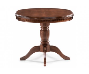 Деревянный стол Долерит круглый миланский орех