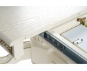 Деревянный стол Кассиль 260(330)х110х77 слоновая кость с золотой патиной в Набережных Челнах